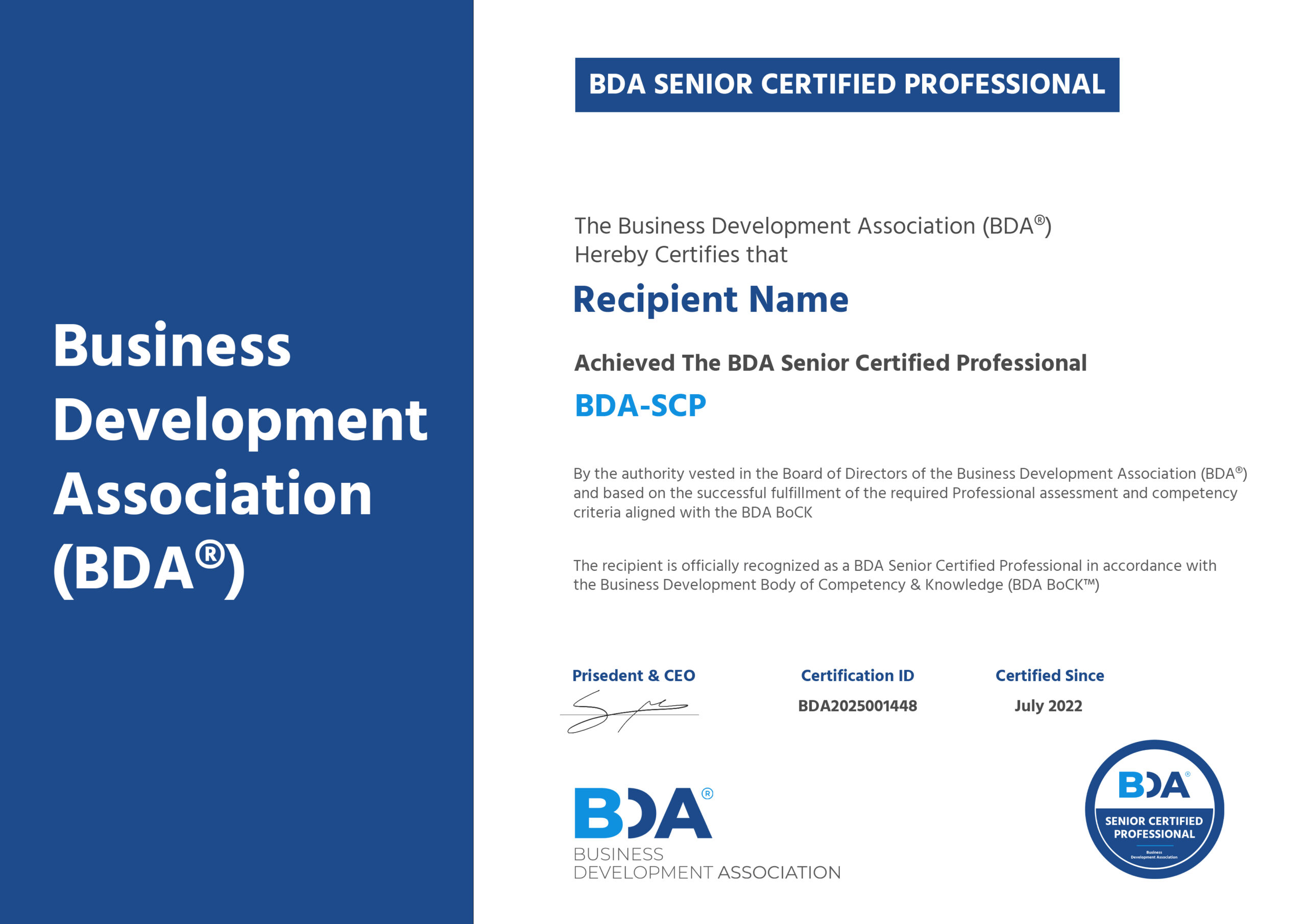 BDA-SCP