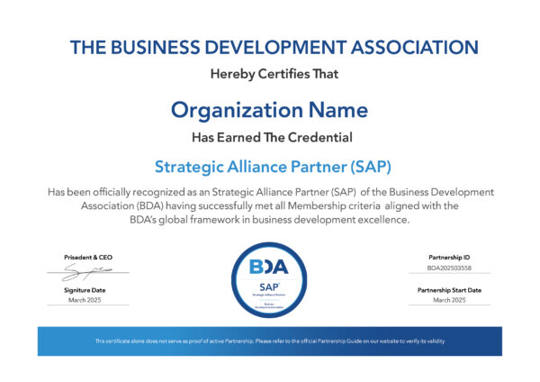 Strategic Alliance Partner