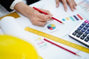 Global team designing a customer-centric business development strategy