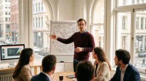 business development metrics showing KPIs for market insight, opportunities, partnerships and growth performance